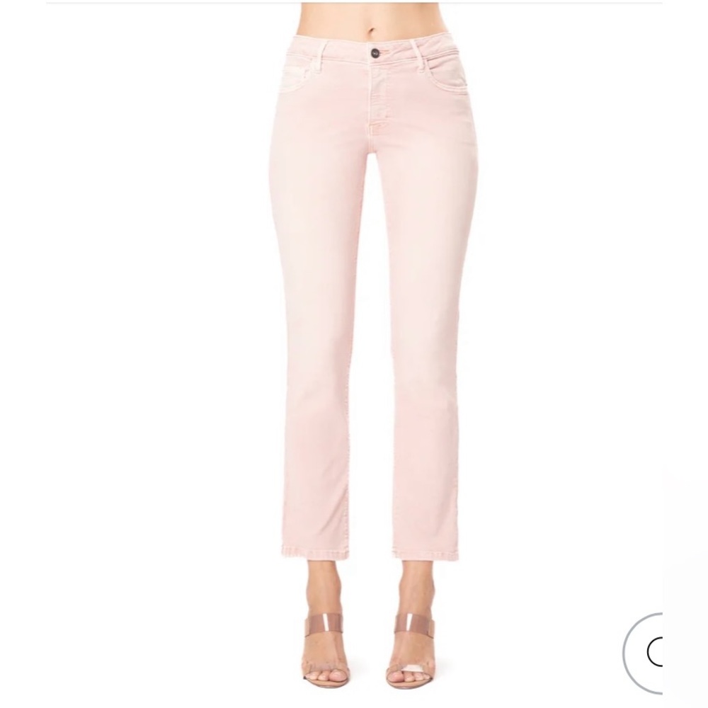 Morrison The Friend Pink Champagne Cropped Jeans, 26.5” Inseam, Sz 26